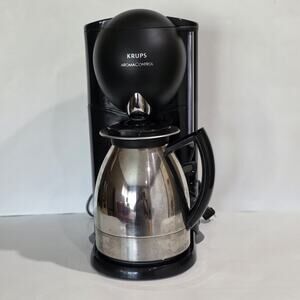 KRUPS 10 Cup Aroma Control Coffee Maker Model 229 w/ Thermal Carafe Pot Tested